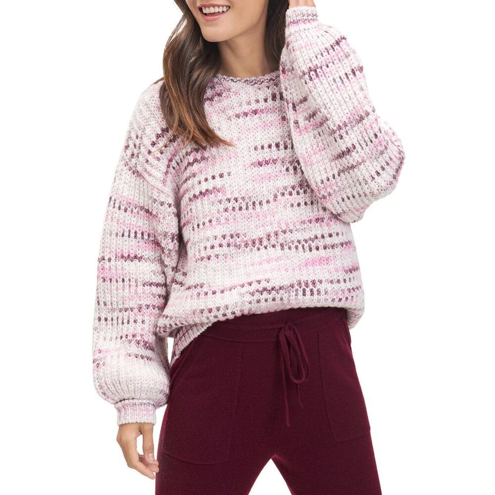Splendid Space Dye Sweater in Black Cherry Multi Size M